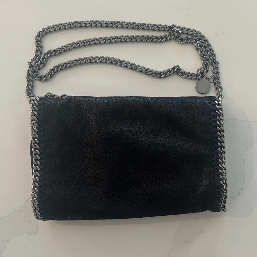 Stella McCartney Authentic Black Falabella Crossbody with Silver Chain - Picture 4 of 4